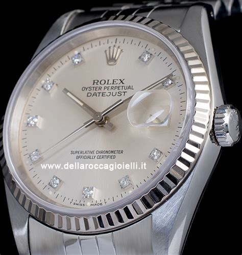 rolex uomo argento|Rolex Datejust 36 Argento Jubilee 16234 Silver Lining .